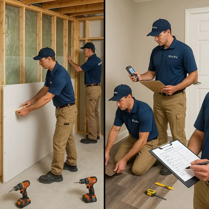 Repairs and Reconstruction process in Three Rivers, MA